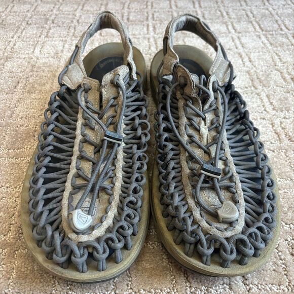 Keen Uneek Sandals Mens 11 Gray Bungee Cord Hike Slip In Outdoor Adjustable main image 4